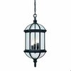 Homeroots Dover 3-Light Hanging Light, Matte Black 398006